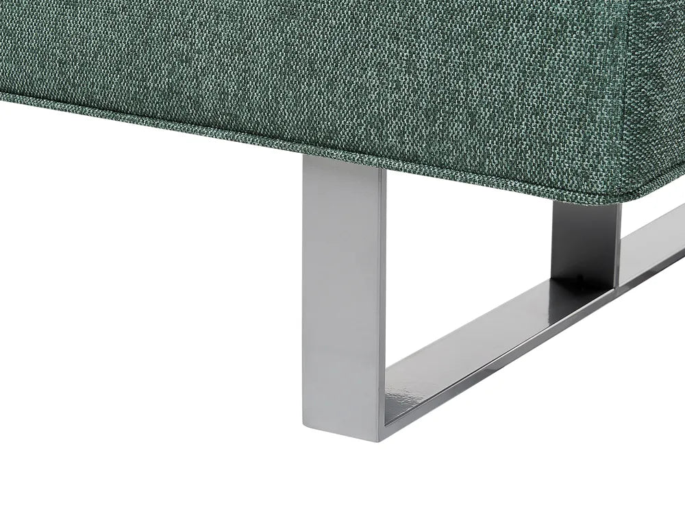 Sofa Bed 3 Seater Fabric Green Francie