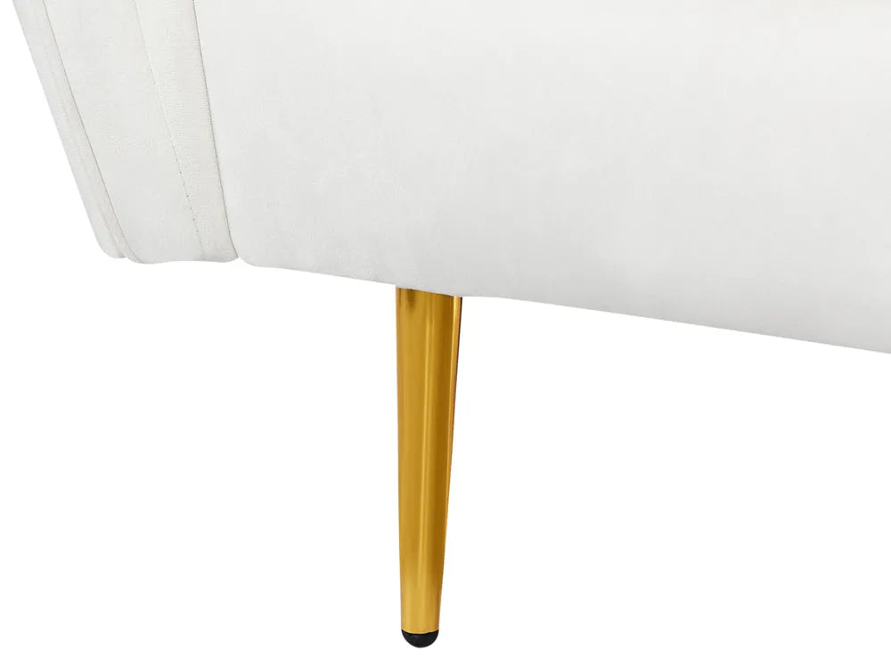 Sofa 3 Seater Velvet Off-White Arlander