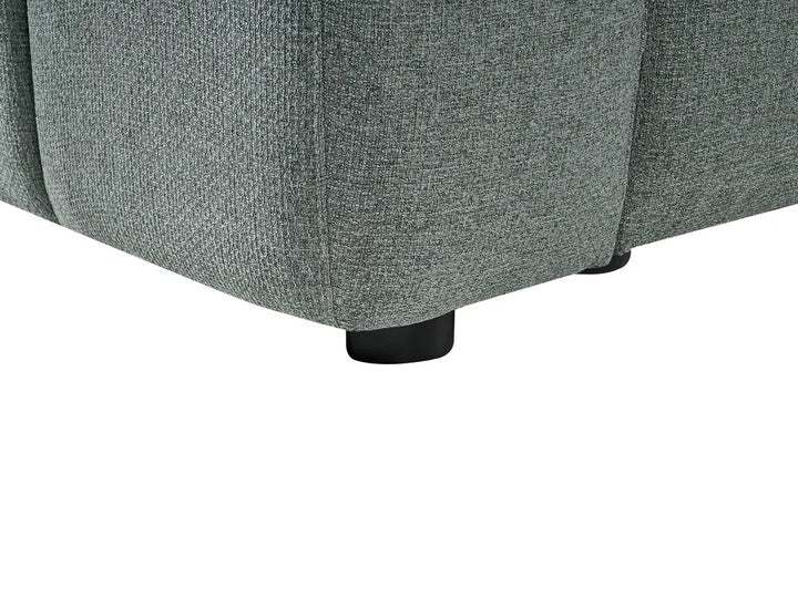 Modular Corner Sofa 5 Seate Fabric Green Left Hand Regeani
