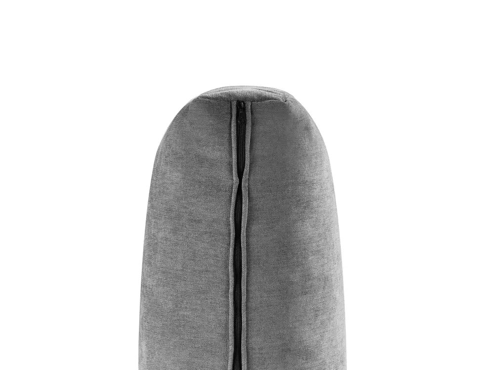 Sofa Bed 3 Seater Chenille Light Grey with Storage Abarca