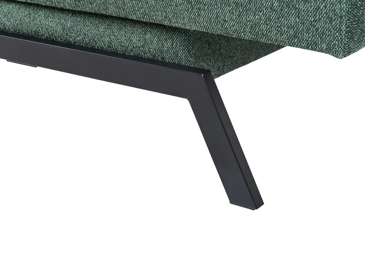 Sofa Bed 3 Seater Fabric Green Kaizlyn