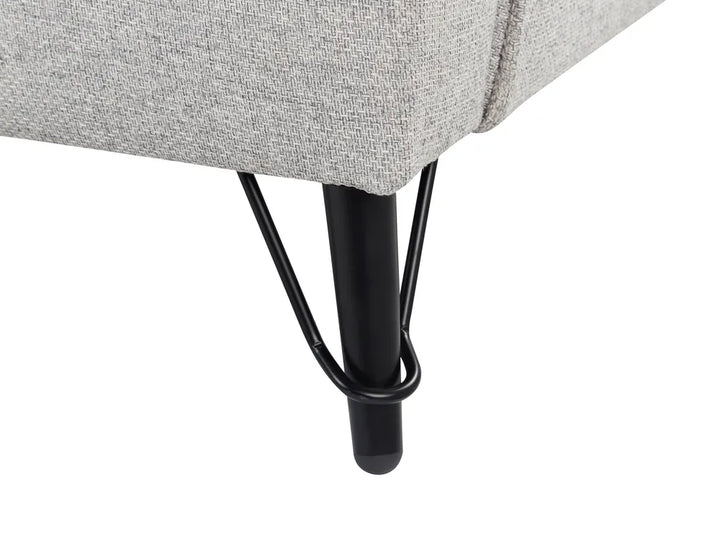 Sofa 3 Seater Fabric Grey Adame