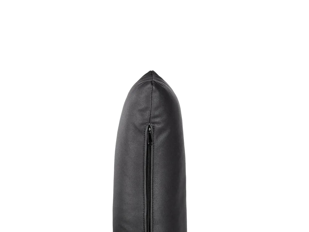 Sofa 3 Seater Faux Leather Black Maeesha