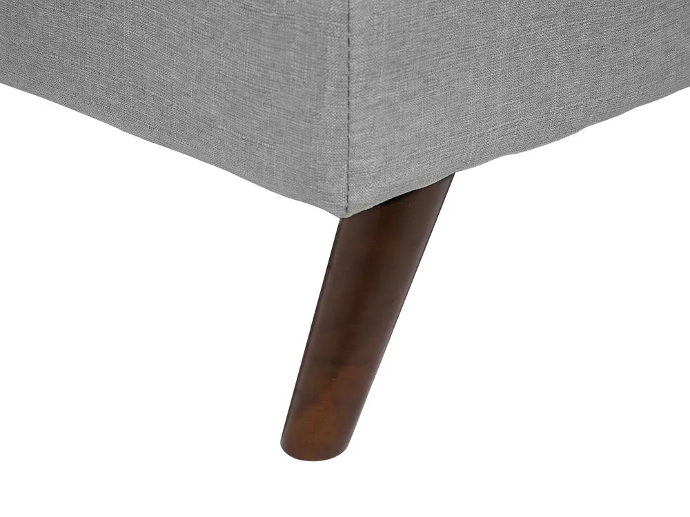 Sofa Bed 3 Seater Fabric Light Grey Laffey