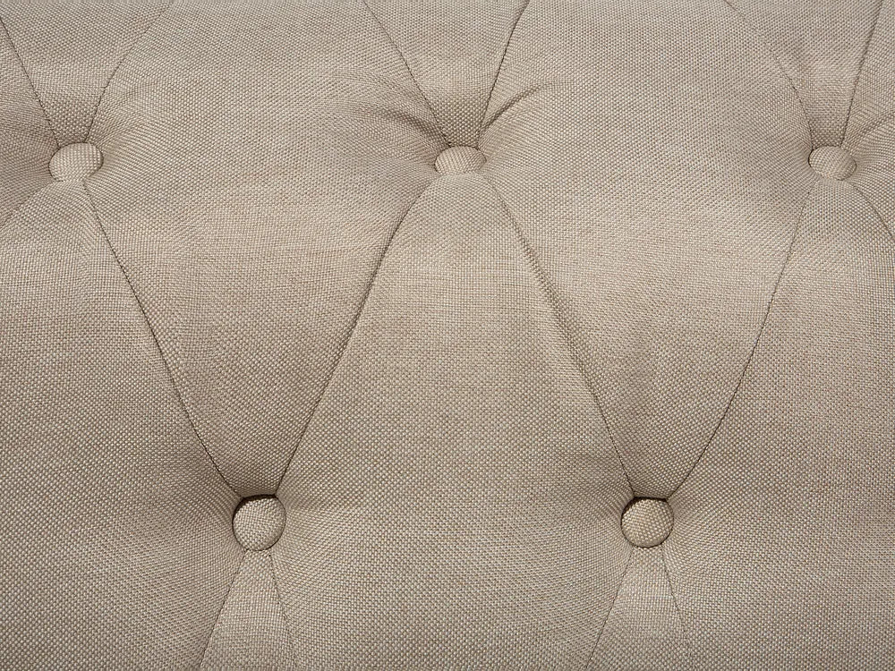 Sofa 3 Seater Fabric Beige Besnard