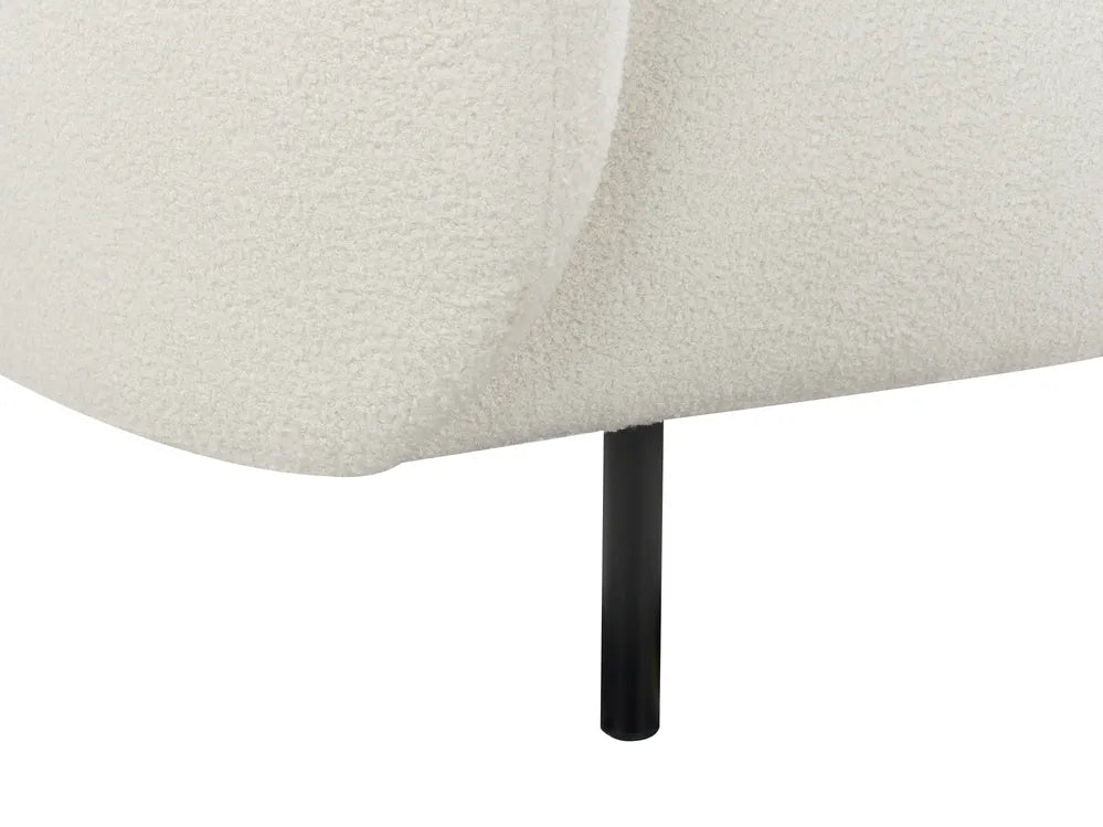 Sofa 3 Seater Boucle White Brost