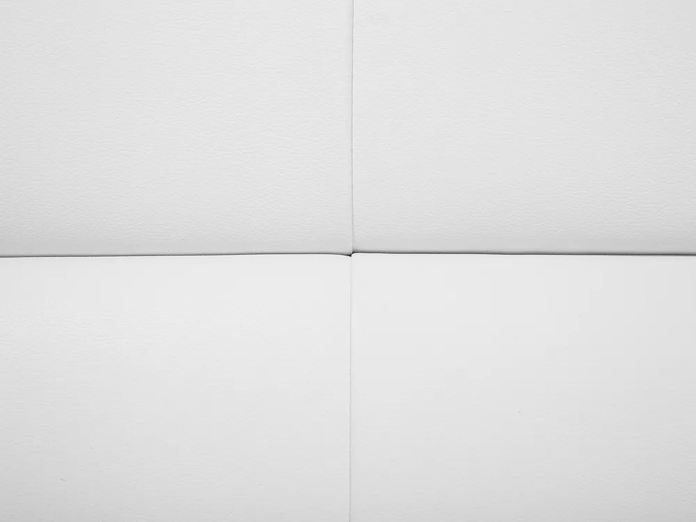 Sofa 3 Seater Faux Leather White Aidanlee