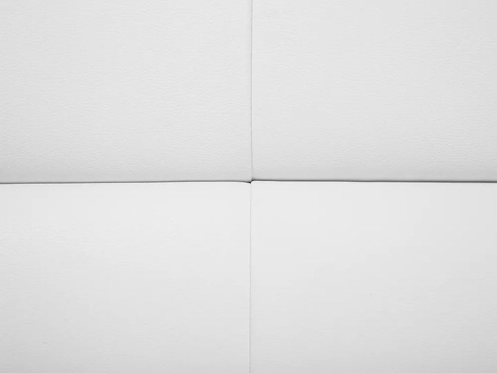 Sofa 3 Seater Faux Leather White Aidanlee