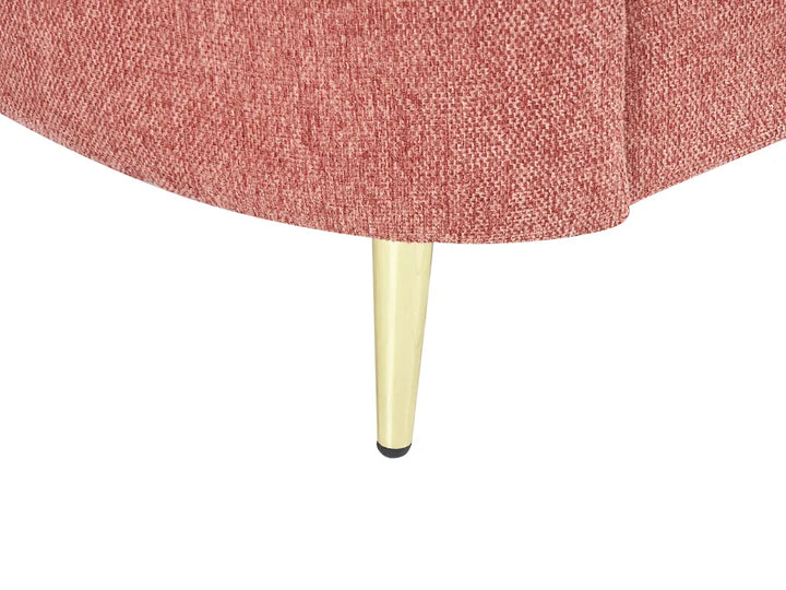 Sofa 3 Seater Fabric Pink Deondry