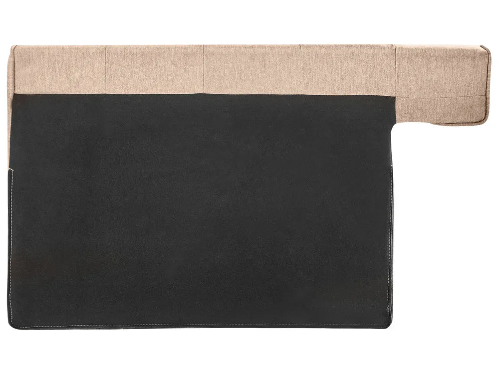 Sofa 3 Seater Fabric Light Brown Jimeny