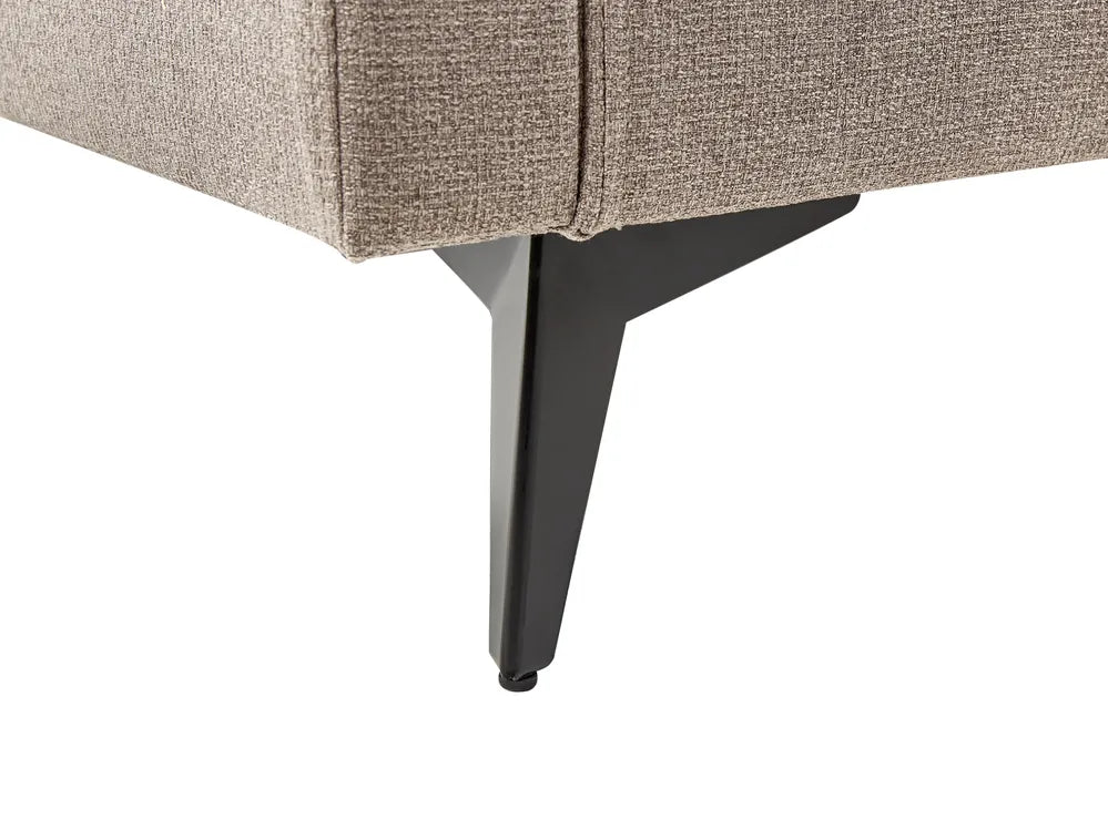 Sofa 3 Seater Fabric Light Brown Clorene