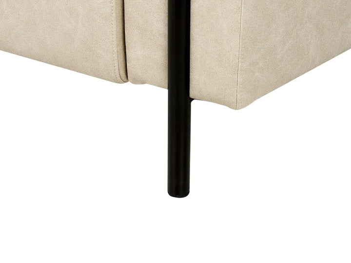 Sofa 3 Seater Fabric Beige Annora