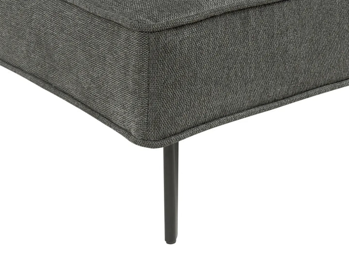 Sofa Bed 3 Seater Fabric Dark Grey Atiye