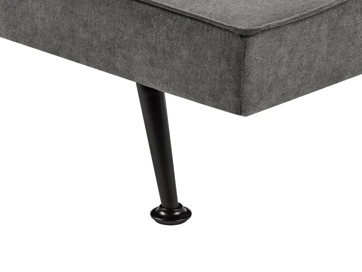 Sofa Bed 3 Seater Fabric Dark Grey Savion