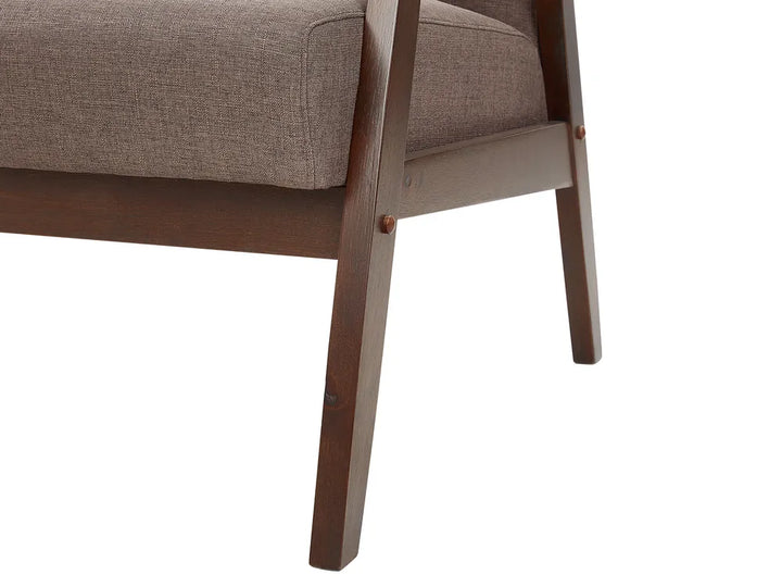 Sofa 3 Seater Fabric Brown Aadhya