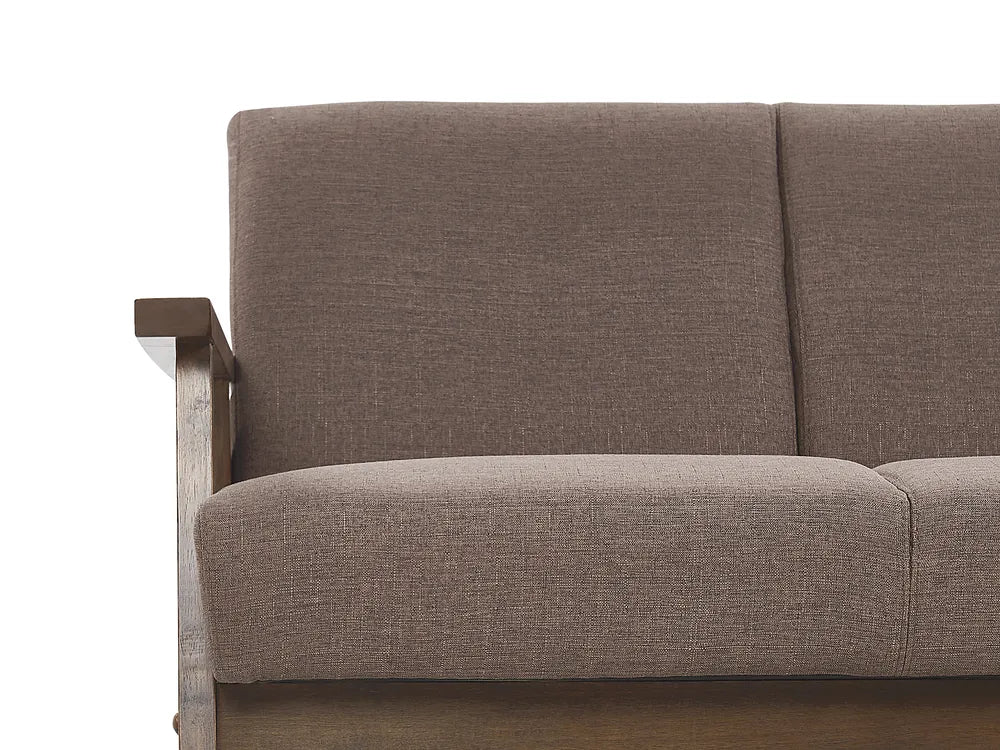 Sofa 3 Seater Fabric Brown Aadhya