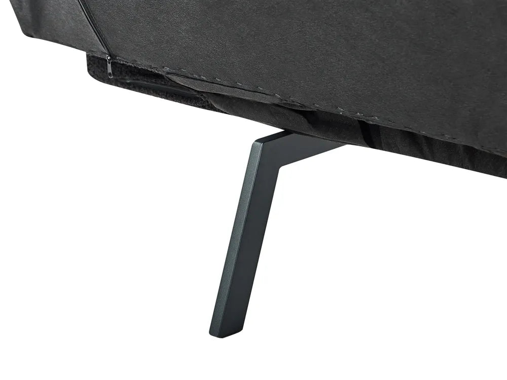 Sofa Bed 2 Seater Boucle Black Cashten