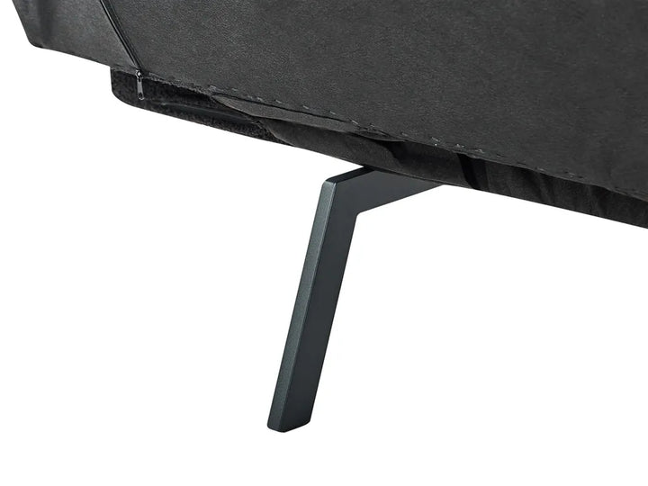 Sofa Bed 2 Seater Boucle Black Cashten