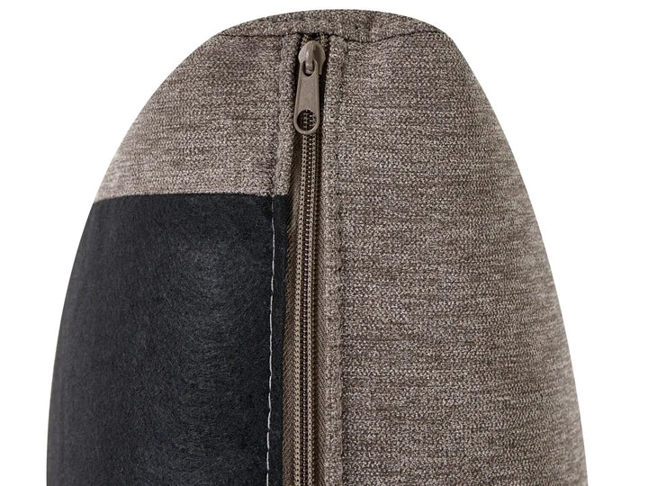 Sofa 3 Seater Fabric Brown Zayn