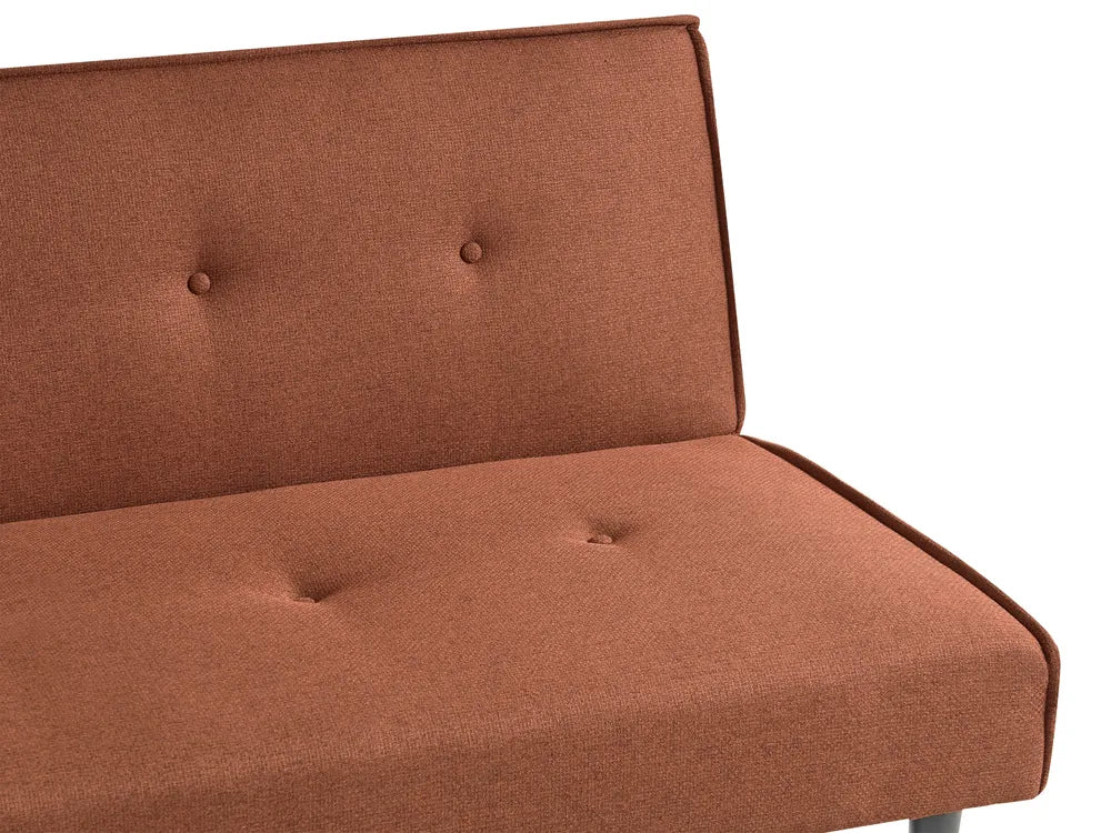 Sofa Bed 3 Seater Fabric Golden Brown Camen