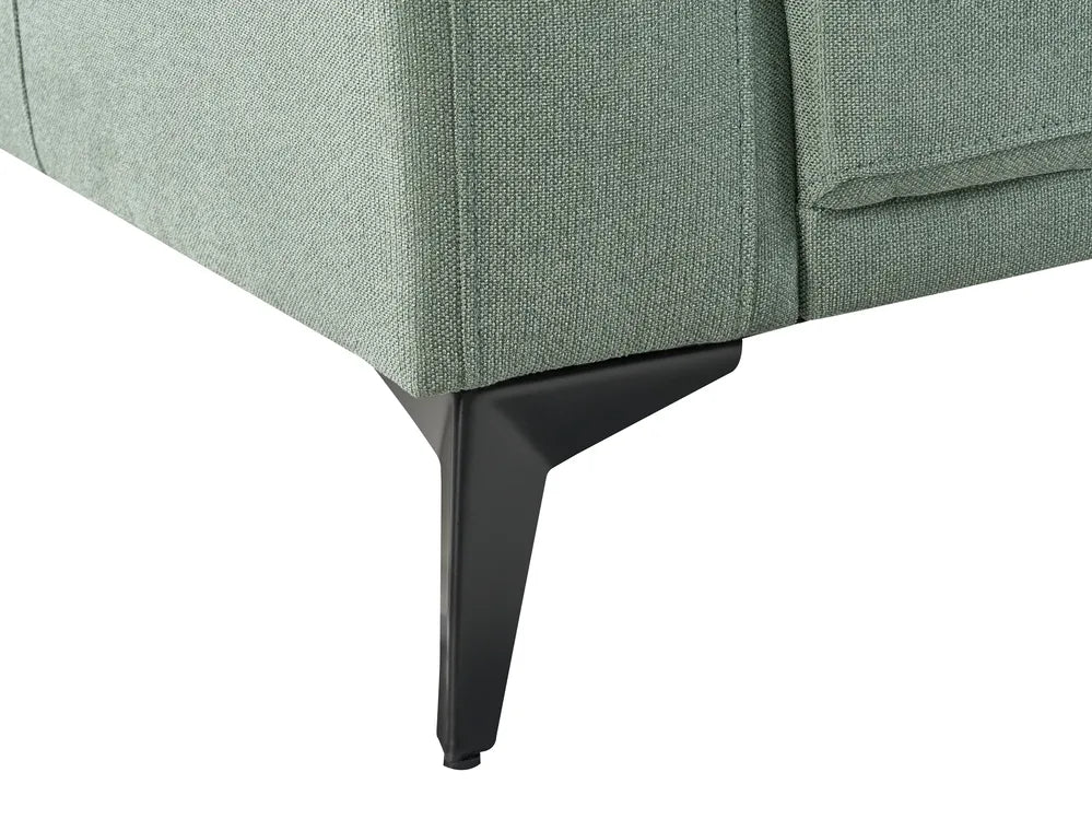 Sofa 3 Seater Fabric Light Green Maeesha