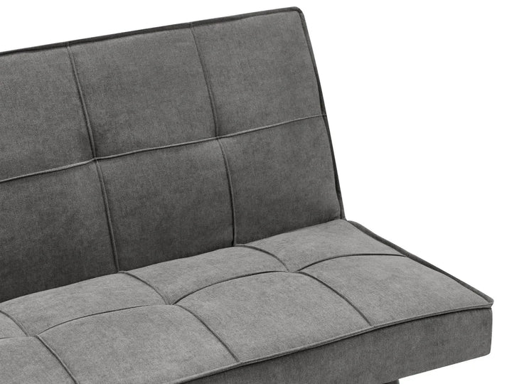 Sofa Bed 3 Seater Fabric Dark Grey Savion