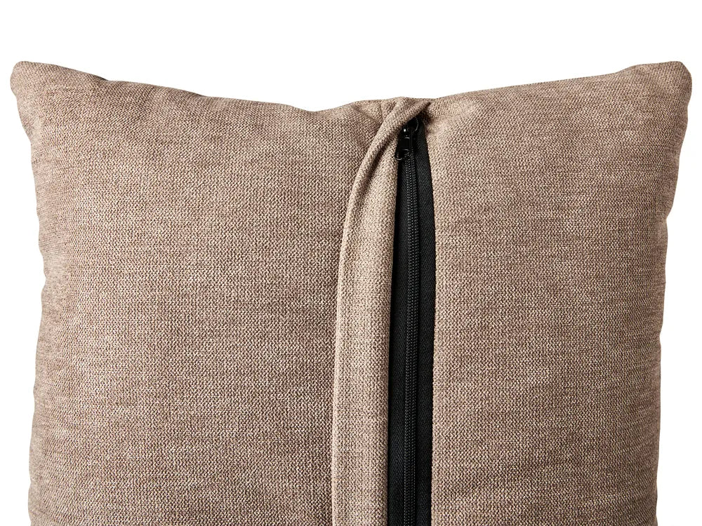 Sofa 3 Seater Fabric Light Brown Jimeny
