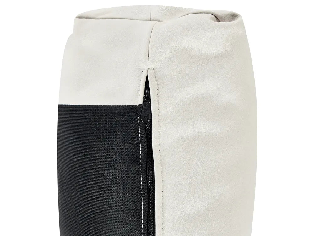 Sofa 3 Seater Faux Leather Off-White Yazgur