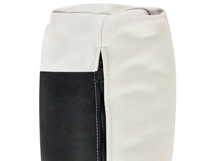 Sofa 3 Seater Faux Leather Off-White Yazgur