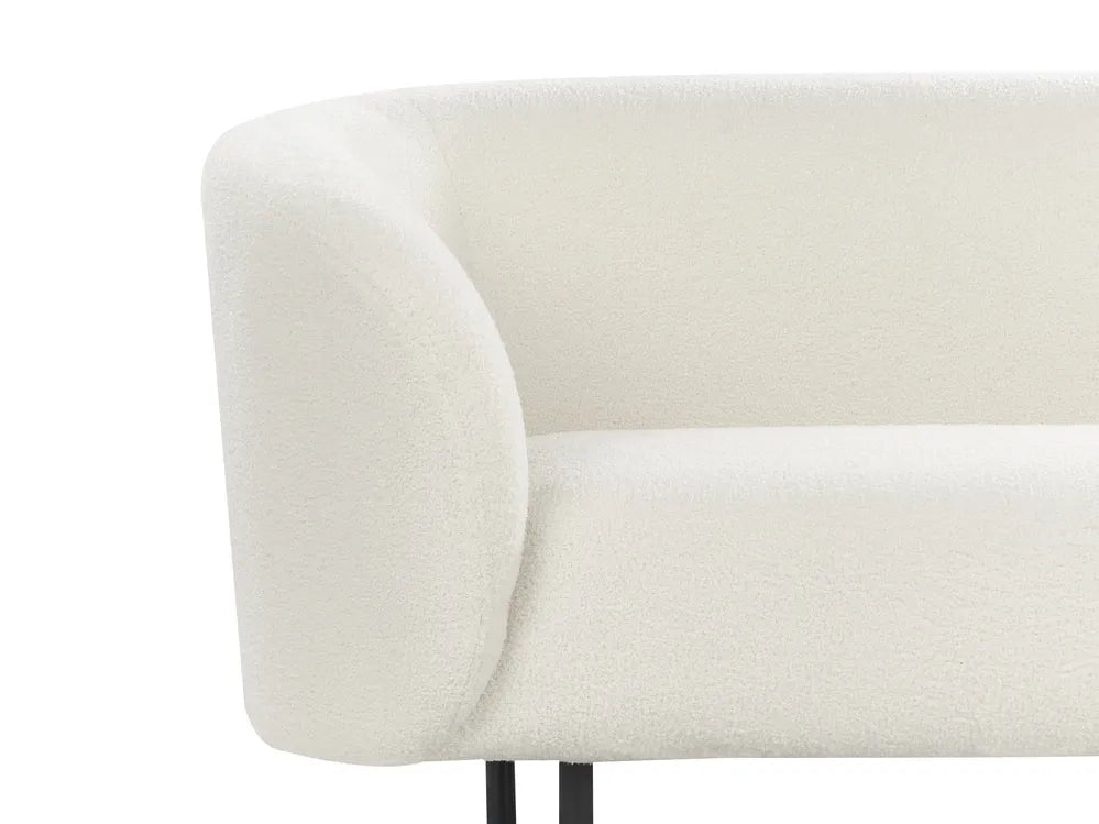 Sofa 3 Seater Boucle White Brost