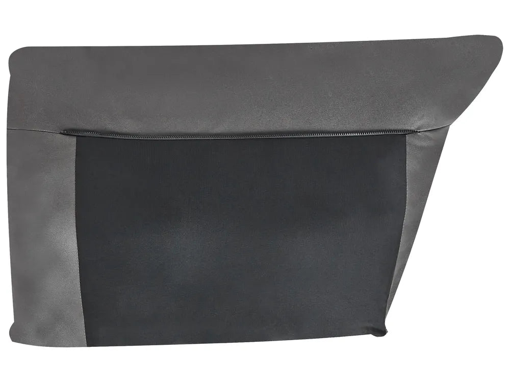 Sofa 3 Seater Faux Leather Black Yazgur