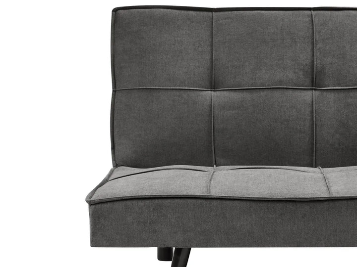 Sofa Bed 3 Seater Fabric Dark Grey Savion