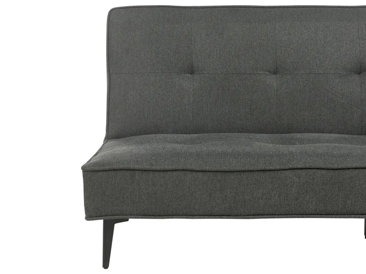 Sofa Bed 3 Seater Fabric Dark Grey Atiye