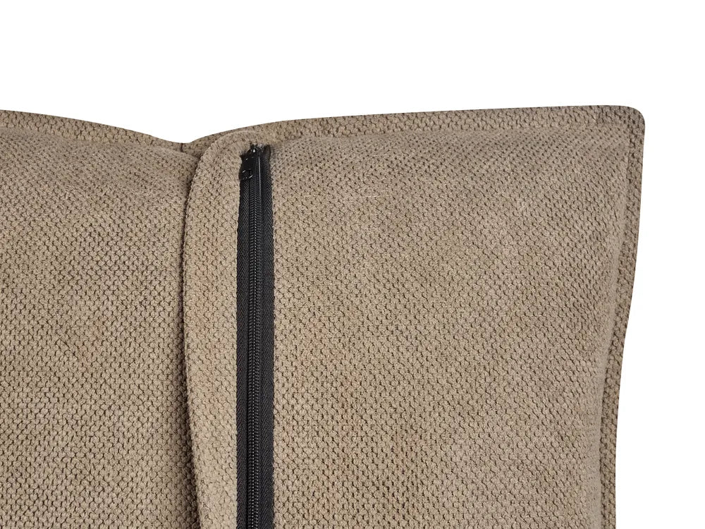 Sofa 3 Seater Fabric Light Brown Adame