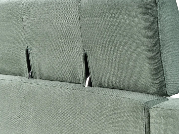 Sofa 3 Seater Fabric Light Green Maeesha