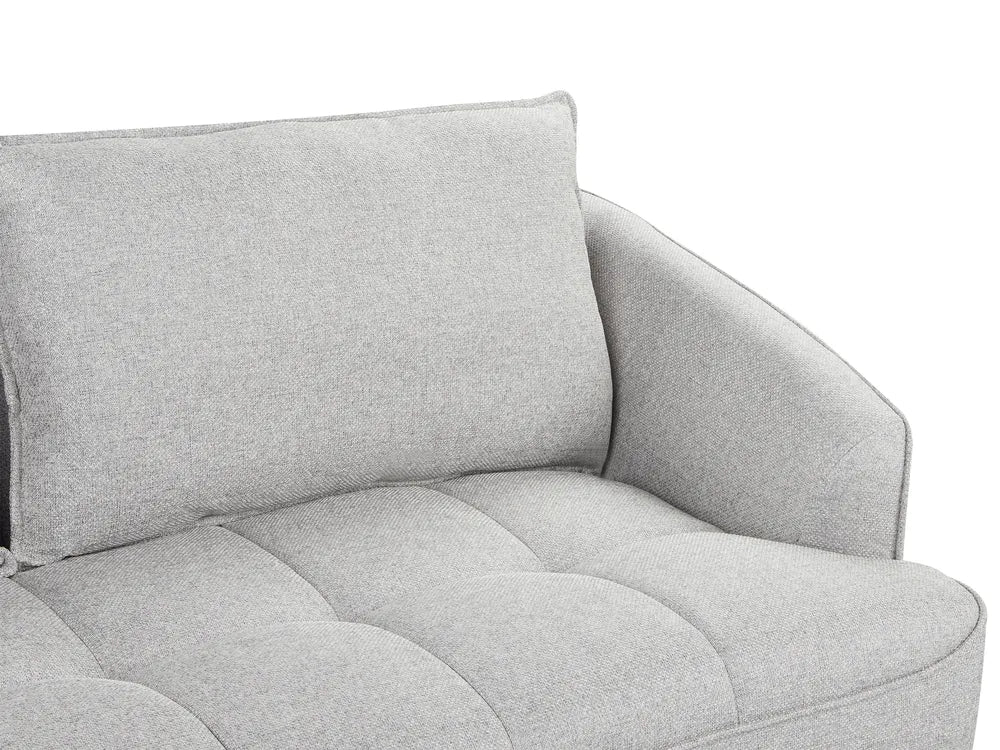 Sofa 3 Seater Fabric Grey Adame