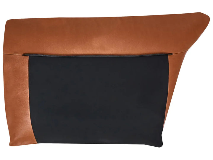 Sofa 3 Seater Faux Leather Golden Brown Yazgur