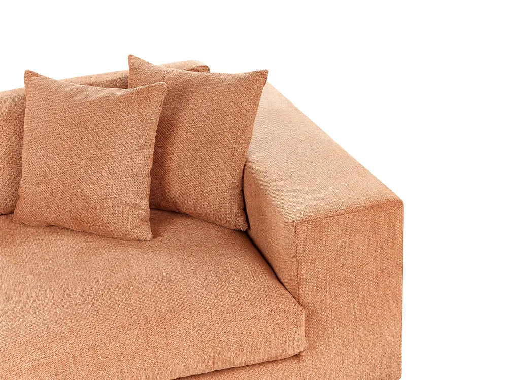 Sofa 3 Seater Fabric Orange Etherine II