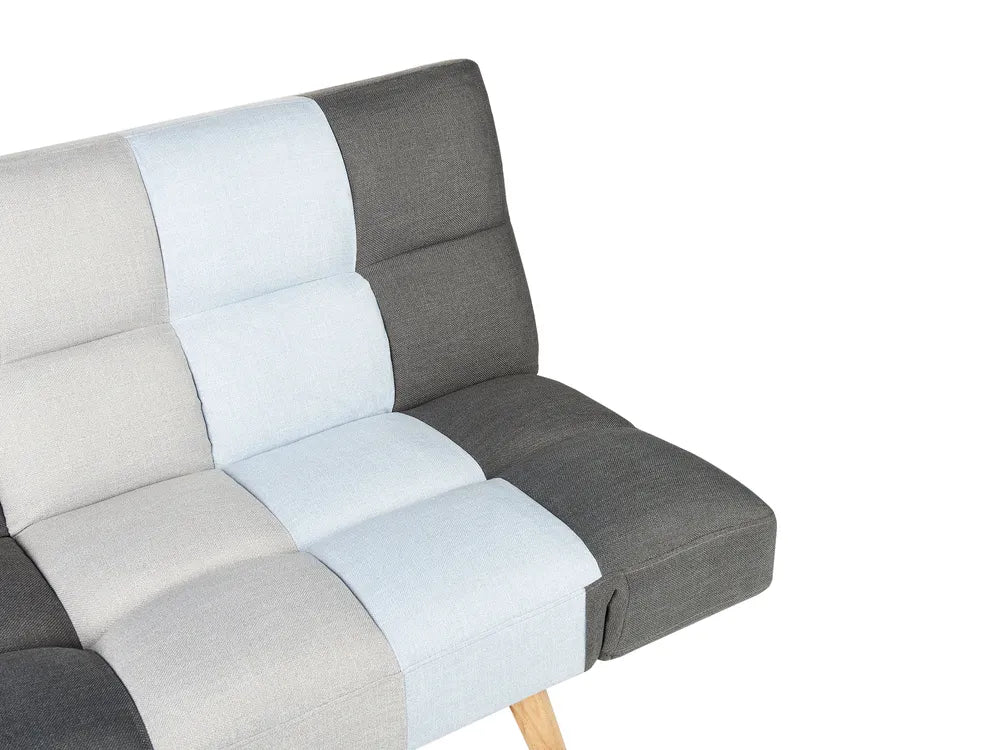 Sofa Bed 2 Seater Fabric Blue Cashten