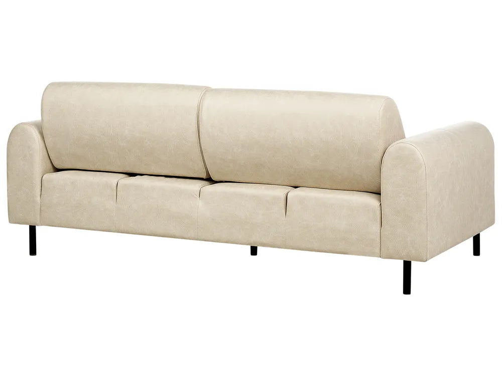 Sofa 3 Seater Fabric Beige Annora
