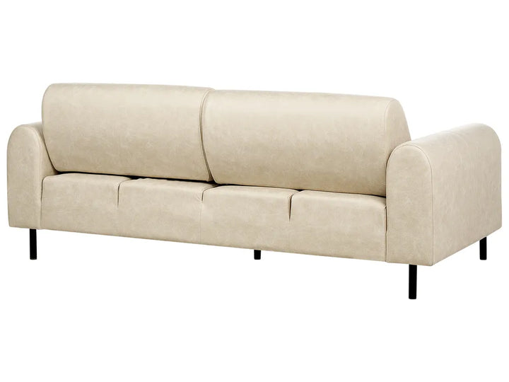 Sofa 3 Seater Fabric Beige Annora