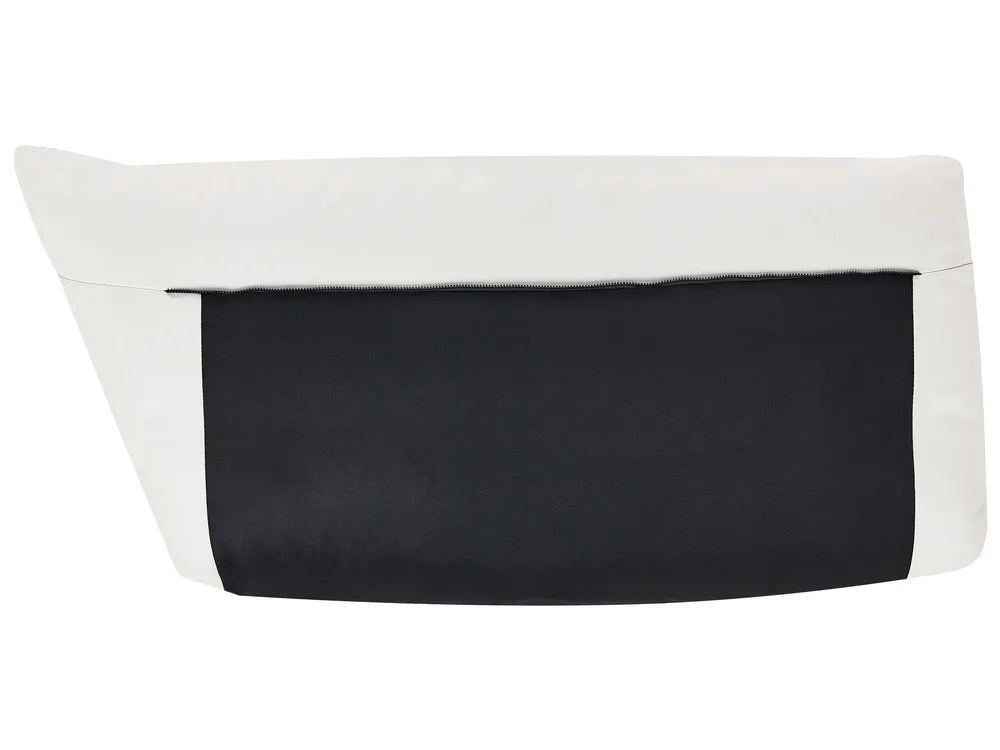 Sofa 3 Seater Faux Leather Off-White Yazgur