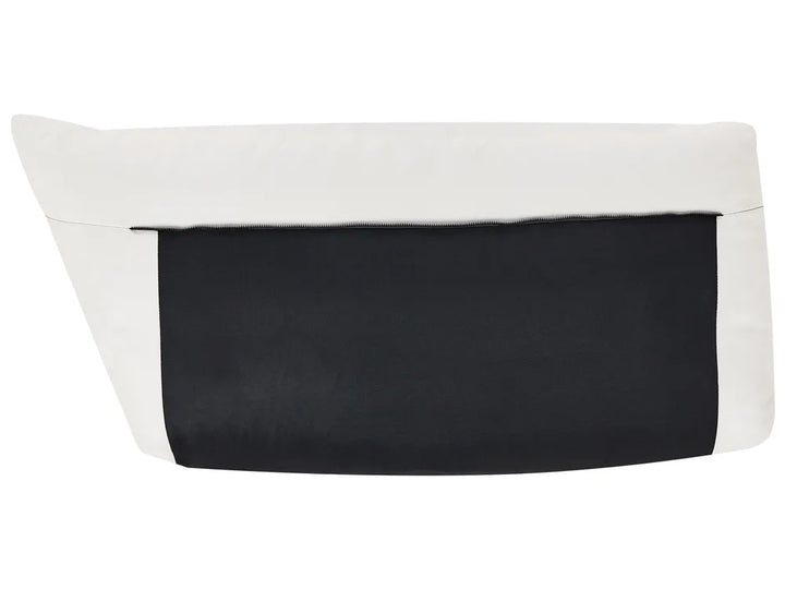 Sofa 3 Seater Faux Leather Off-White Yazgur