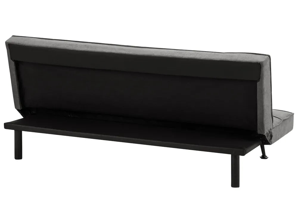 Sofa Bed 3 Seater Fabric Dark Grey Savion