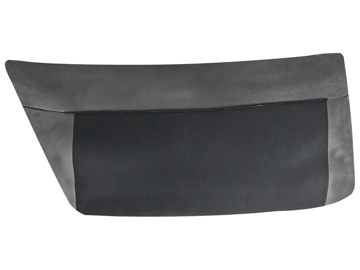 Sofa 3 Seater Faux Leather Black Yazgur