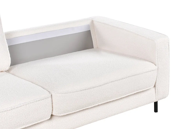Sofa 3 Seater Boucle White Chanet