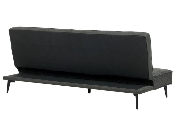 Sofa Bed 3 Seater Fabric Dark Grey Atiye