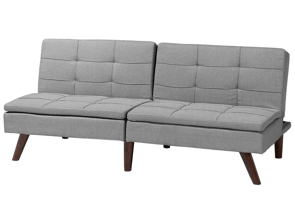 Sofa Bed 3 Seater Fabric Light Grey Laffey