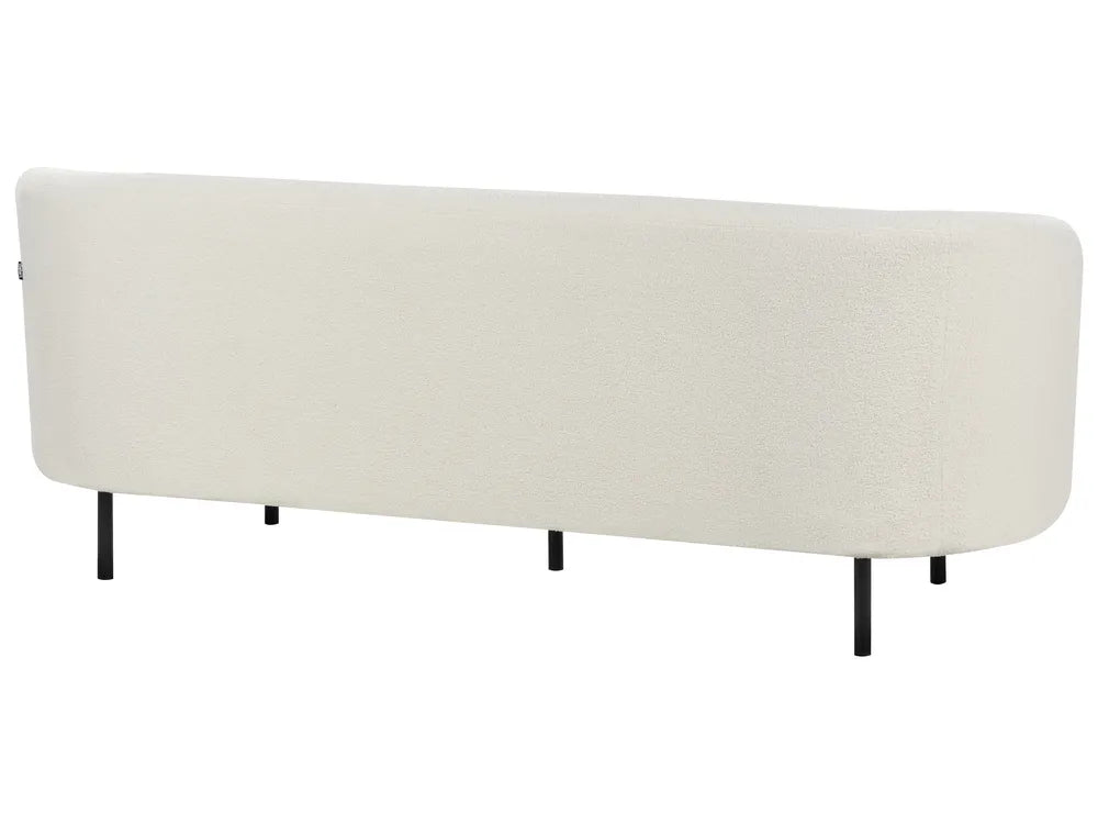 Sofa 3 Seater Boucle White Brost