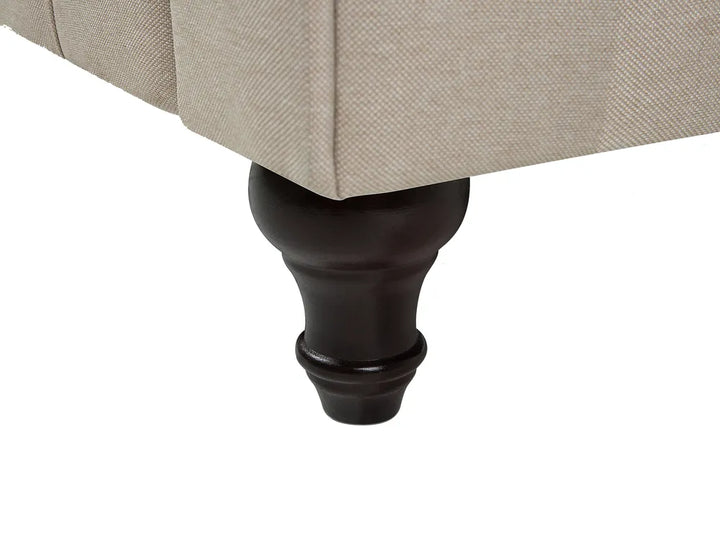 Sofa 3 Seater Fabric Beige Besnard